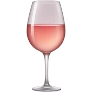 glass of rosé wine sticker