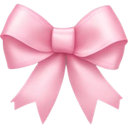light pink ribbon bow sticker