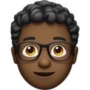 Boy with glasses sticker