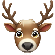 Cute reindeer sticker