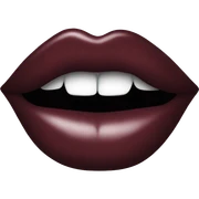 Maroon lips sticker