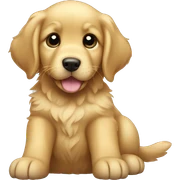 Golden Retriever puppy sticker