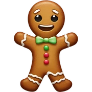 gingerbread man  sticker