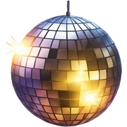 Disco ball sticker