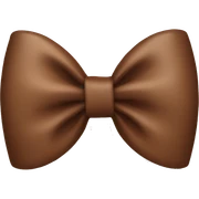 Brown bow sticker