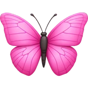 Pink butterfly sticker