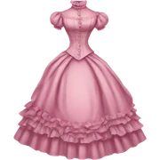 Pink Victorian dress sticker