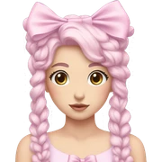 Pastel aesthetic bow sticker