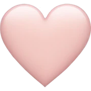 very pale pink heart shape sticker