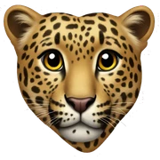Leopard heart sticker