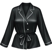 Black silk pyjamas set sticker
