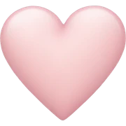 pale pink heart sticker