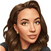 smiling girl with earrings sticker