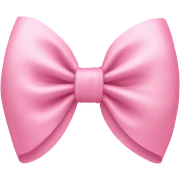 light pink bow on light pink bow sticker