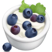 yoghurt bowl with grapes and blueberries sticker