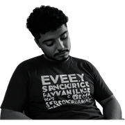 contemplative monochrome male portrait sticker