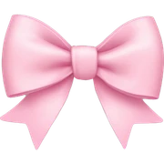 light pink bow sticker