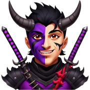 Demon-Horned Warrior sticker
