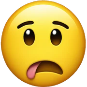 Emoji yellow face sticking out tongue cheekily sticker