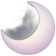 Sky moon sticker