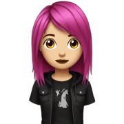 Emo girl sticker