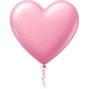 pastel pink heart balloons sticker