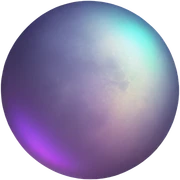 iridescent moon sticker