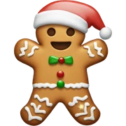 Christmas ginger cookie sticker