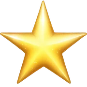 Shiny star sticker