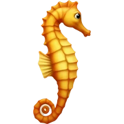 Sea horse sticker