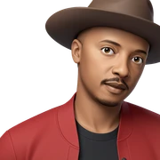 boy with mustache and hat sticker