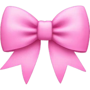 Pink bow sticker