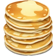 white pancakes sticker