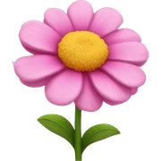 pink flower sticker