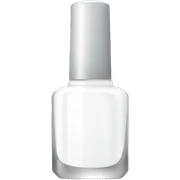 white nail polish bottle sticker