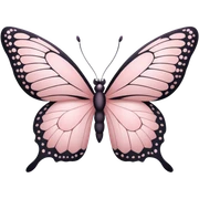 light pink butterfly sticker