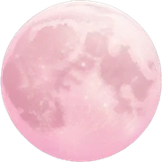 pastel pink moon sticker