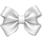 white bow sticker
