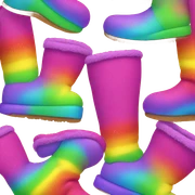 Rainbow uggs sticker