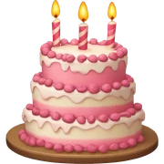 BIRTHDAY cake sticker