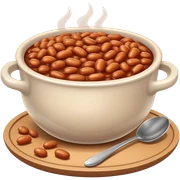 Bowl of baked beans  sticker