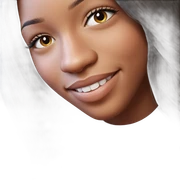 smiling girl portrait in focus sticker