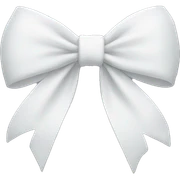 White bow sticker