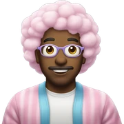 Cotton candy sticker
