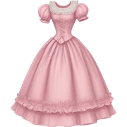 Victorian dress pink sticker