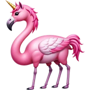 Flamingo unicorn sticker