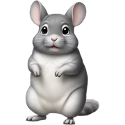 Chinchilla standing on two legs sticker