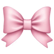 Light pink bow sticker