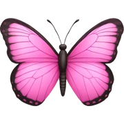 butterfly pink sticker
