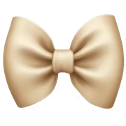 Beige bow  sticker